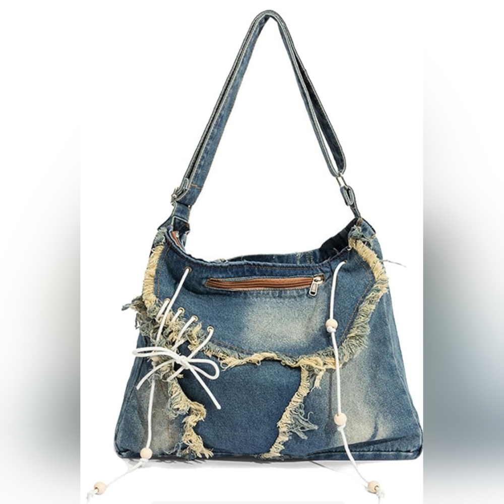 Blue Denim Shoulder Bag! 💙